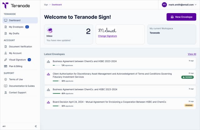 Teranode Sign